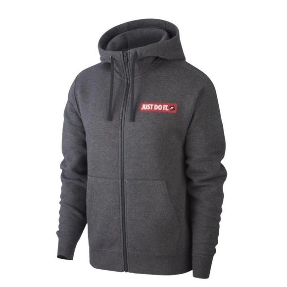 Nike JDI Hoodie Jacket Full Zip Up Hoodie Men’s Size Small Gray - Picture 1 of 11